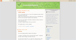 Desktop Screenshot of amateuradiomalaysia.blogspot.com