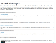 Tablet Screenshot of amateuradiomalaysia.blogspot.com