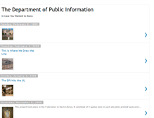 Tablet Screenshot of departmentofpublicinformation.blogspot.com