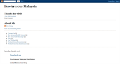 Desktop Screenshot of eco-armour-malaysia.blogspot.com