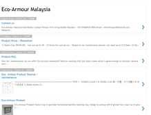 Tablet Screenshot of eco-armour-malaysia.blogspot.com