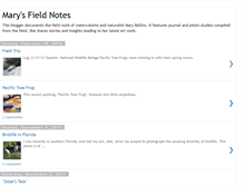 Tablet Screenshot of fieldnotesfrommary.blogspot.com