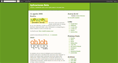 Desktop Screenshot of aplicacionesbeta.blogspot.com