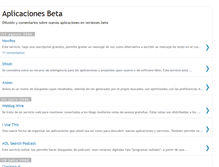 Tablet Screenshot of aplicacionesbeta.blogspot.com