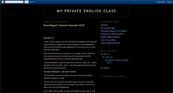 Desktop Screenshot of myprivateenglishclass.blogspot.com