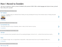 Tablet Screenshot of howimovedtosweden.blogspot.com