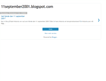 Tablet Screenshot of 11september2001.blogspot.com