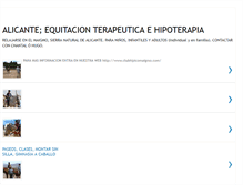 Tablet Screenshot of equitacionterapeutica.blogspot.com