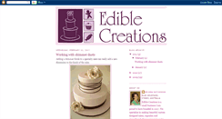 Desktop Screenshot of ediblecreationsblog.blogspot.com