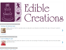 Tablet Screenshot of ediblecreationsblog.blogspot.com