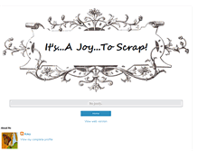 Tablet Screenshot of ajoy2scrap.blogspot.com