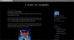 Desktop Screenshot of diaryofnumbers.blogspot.com