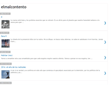 Tablet Screenshot of elmalcontento.blogspot.com