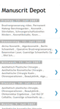 Mobile Screenshot of manuscritdepot.blogspot.com