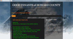 Desktop Screenshot of good-tenants.blogspot.com