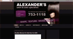 Desktop Screenshot of alexanderssalon.blogspot.com