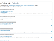 Tablet Screenshot of e-science4schools.blogspot.com