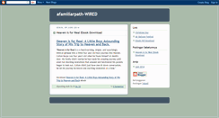 Desktop Screenshot of afamiliarpath.blogspot.com