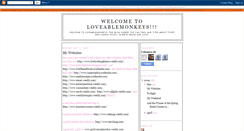 Desktop Screenshot of loveablemonkeys.blogspot.com