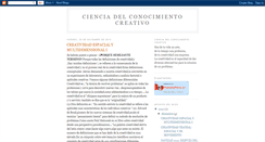 Desktop Screenshot of cienciadelconocimientocreativo.blogspot.com