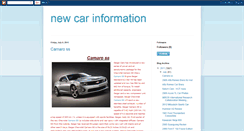 Desktop Screenshot of nice-newcarinformation.blogspot.com