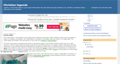 Desktop Screenshot of legends-christianity.blogspot.com