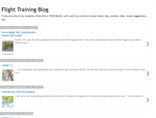 Tablet Screenshot of flighttrainingblog.blogspot.com