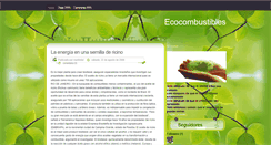 Desktop Screenshot of ecocombustibles.blogspot.com