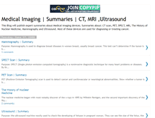 Tablet Screenshot of medicalimaging-summaries.blogspot.com