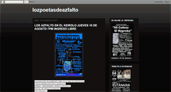 Desktop Screenshot of lozpoetasdeazfalto.blogspot.com