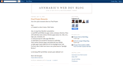 Desktop Screenshot of annmariewebdev.blogspot.com