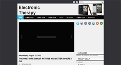 Desktop Screenshot of electronictherapy.blogspot.com