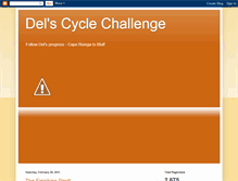 Tablet Screenshot of delscyclechallenge.blogspot.com