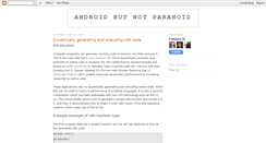 Desktop Screenshot of androidbutnotparanoid.blogspot.com