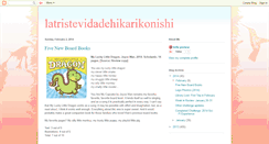 Desktop Screenshot of latristevidadehikarikonishi.blogspot.com