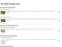 Tablet Screenshot of mylittlerecipebox.blogspot.com