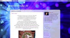 Desktop Screenshot of annemadeit.blogspot.com