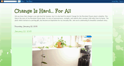 Desktop Screenshot of changeishardforall.blogspot.com