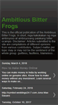 Mobile Screenshot of bitterfrogs.blogspot.com