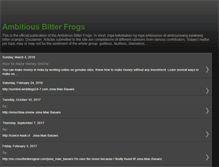 Tablet Screenshot of bitterfrogs.blogspot.com