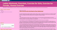 Desktop Screenshot of ladiesworkouts.blogspot.com