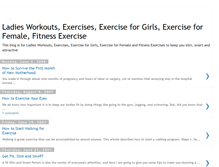 Tablet Screenshot of ladiesworkouts.blogspot.com