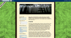 Desktop Screenshot of mormonmonsters.blogspot.com