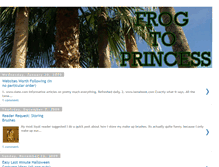 Tablet Screenshot of frogtoprincess.blogspot.com