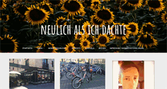 Desktop Screenshot of neulich-als-ich-dachte.blogspot.com