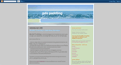 Desktop Screenshot of pdxpaddling.blogspot.com