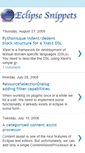Mobile Screenshot of eclipsesnippets.blogspot.com