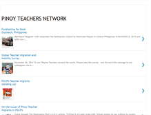 Tablet Screenshot of pinoyteachersnetwork.blogspot.com