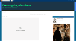 Desktop Screenshot of paraangelesygorriones.blogspot.com