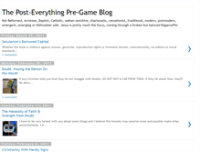 Tablet Screenshot of posteverythingpregame.blogspot.com